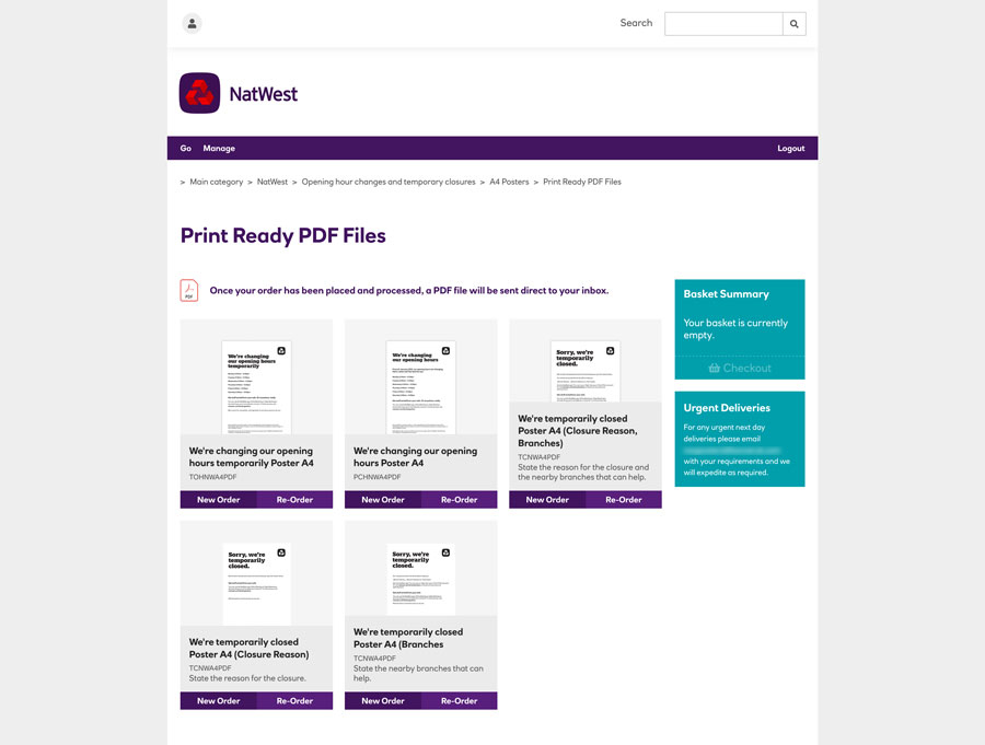 natwest pdf products