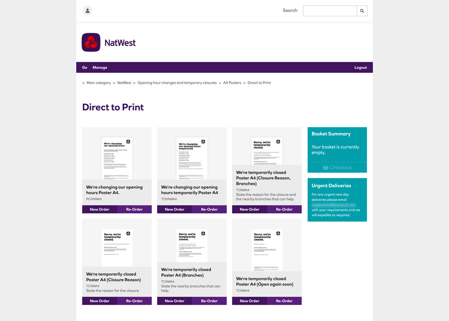 natwest print products